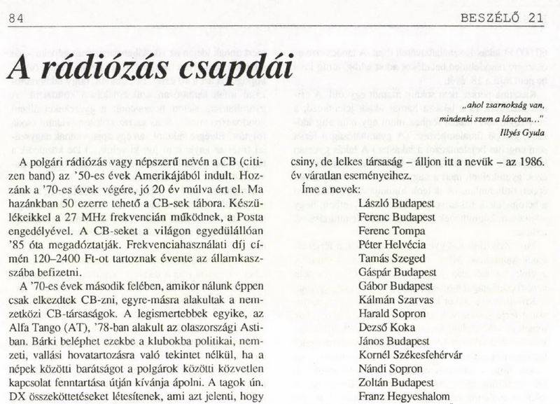 Részlet a Beszélő c. folyóirat cikkéből.