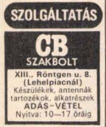 CB szakbolt - Röntgen utca