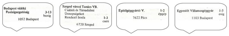 Közületek II.