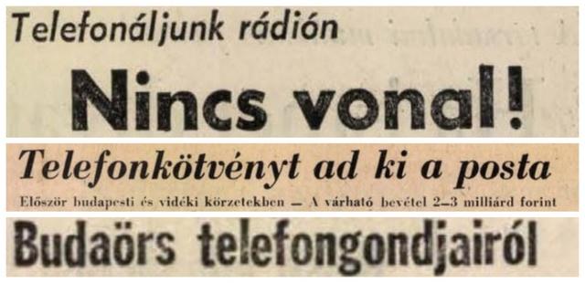 Telefonhiány Magyarországon...