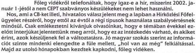 Cikk a Taxisok Világa c. magazinban.