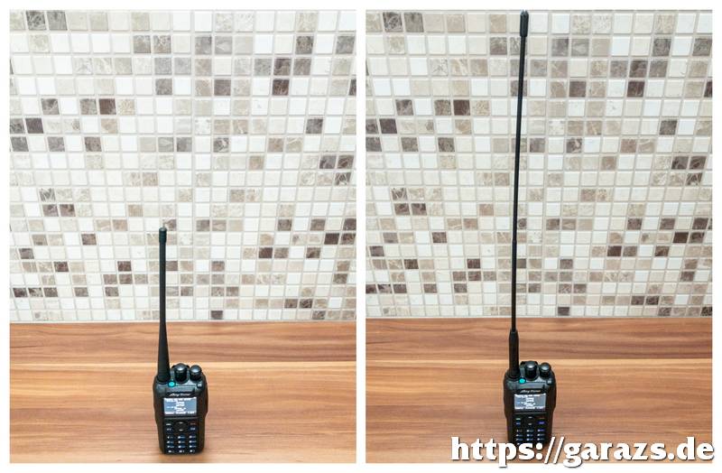A Diamond antenna összehasonlítása egy gyárilag mellékelttel.