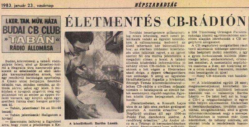 Életmentés CB-rádión