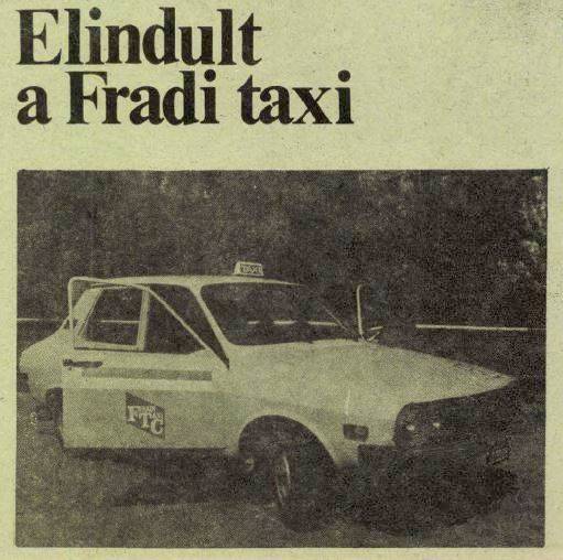 Elindult a Fradi taxi