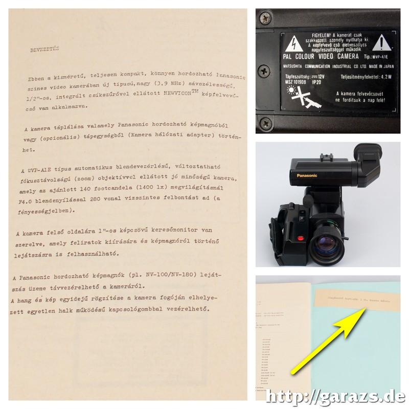 Panasonic A1 video camera
