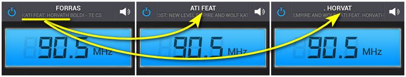 Forrás Rádió tróger RDS-PS