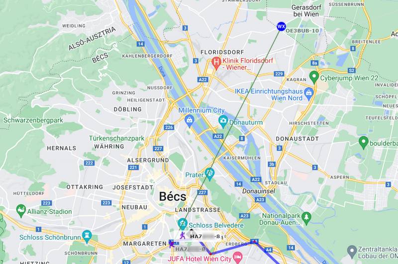 Wien Hbf - Gerasdorf APRS