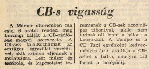 CB-s vigasság című cikk
