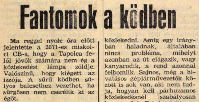 CB-sek jelentik - 1981. november 24.