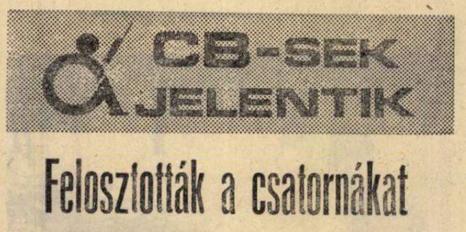 Felosztották a csatornákat...
