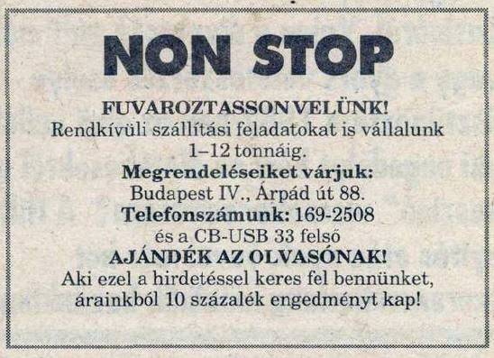 Noname fuvarozó cég