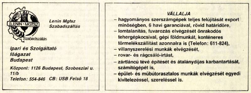 Lenin MgTSz Szabadszállás