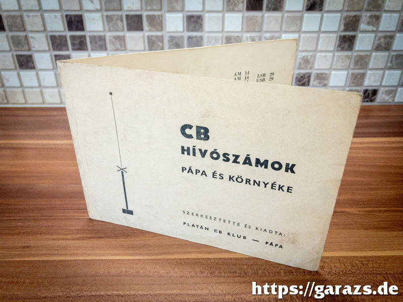 CB hívószámok - Pápa és környéke 1984