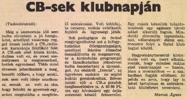 CB-s klubnap Heves megyében