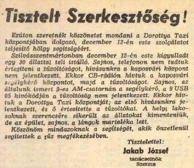 Hiába hívták a tűzoltóságot CB-n
