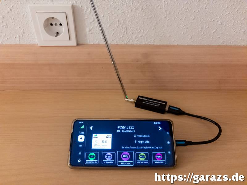 Androidos DAB adapter DAB-Z alkalmazással