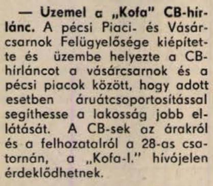 Kofa hírlánc - Pécs