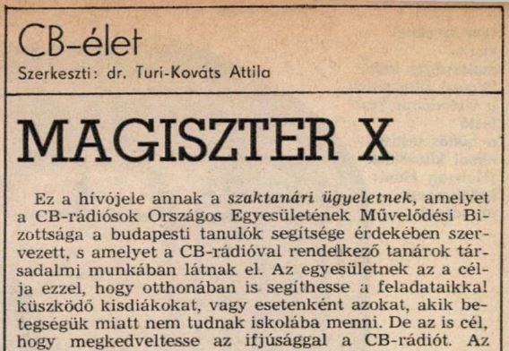 Magiszter-X