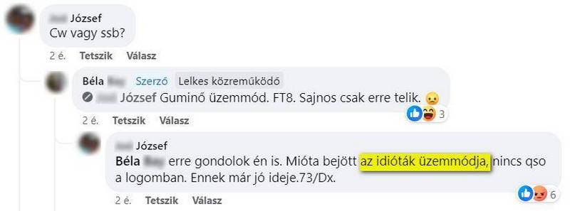 FT8 guminő üzemmód