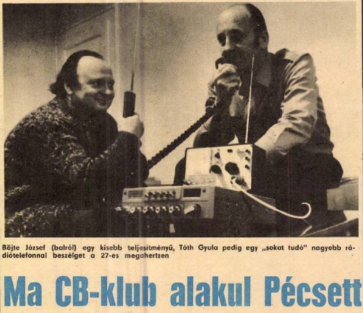 Pécsi CB-s klub alakulása