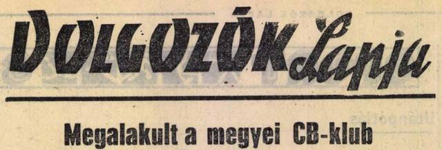 Megalakult a tatabányai CB-klub